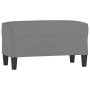 Banco de tela gris oscuro 70x35x41 cm en Bancos | Comprar online en Foru.es