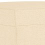 Banco de tela color crema 70x35x41 cm en Bancos | Comprar online en Foru.es