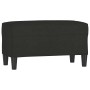 Banco de tela negro 70x35x41 cm en Bancos | Comprar online en Foru.es