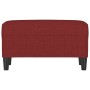 Banco de tela rojo vino tinto 70x35x41 cm en Bancos | Comprar online en Foru.es