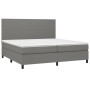 Cama box spring colchón y luces LED tela gris claro 200x200 cm de vidaXL, Camas y somieres - Ref: Foro24-3134742, Precio: 665...