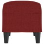 Banco de tela rojo vino tinto 70x35x41 cm en Bancos | Comprar online en Foru.es