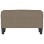 Banco de tela gris taupe 70x35x41 cm en Bancos | Comprar online en Foru.es
