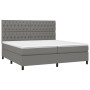 Cama box spring colchón y luces LED tela gris claro 200x200 cm de vidaXL, Camas y somieres - Ref: Foro24-3135142, Precio: 670...