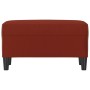 Banco de cuero sintético rojo vino tinto 70x35x41 cm en Bancos | Comprar online en Foru.es