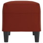Banco de cuero sintético rojo vino tinto 70x35x41 cm en Bancos | Comprar online en Foru.es