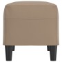 Banco de cuero sintético color capuchino 70x35x41 cm en Bancos | Comprar online en Foru.es
