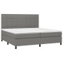 Cama box spring colchón y luces LED tela gris claro 200x200 cm de vidaXL, Camas y somieres - Ref: Foro24-3134902, Precio: 655...