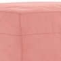 Banco de terciopelo rosa 70x35x41 cm en Bancos | Comprar online en Foru.es