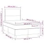 Cama box spring con colchón y LED tela gris oscuro 120x200 cm de vidaXL, Camas y somieres - Ref: Foro24-3134782, Precio: 393,...