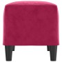 Banco de terciopelo rojo vino tinto 70x35x41 cm en Bancos | Comprar online en Foru.es