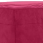 Banco de terciopelo rojo vino tinto 70x35x41 cm en Bancos | Comprar online en Foru.es