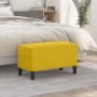 Banco de terciopelo amarillo 70x35x41 cm en Bancos | Comprar online en Foru.es
