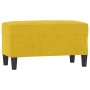 Banco de terciopelo amarillo 70x35x41 cm en Bancos | Comprar online en Foru.es