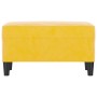 Banco de terciopelo amarillo 70x35x41 cm en Bancos | Comprar online en Foru.es