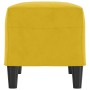 Banco de terciopelo amarillo 70x35x41 cm en Bancos | Comprar online en Foru.es