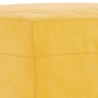 Banco de terciopelo amarillo 70x35x41 cm en Bancos | Comprar online en Foru.es