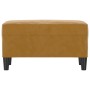 Banco de terciopelo marrón 70x35x41 cm en Bancos | Comprar online en Foru.es