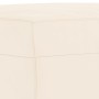 Banco de terciopelo color crema 70x35x41 cm en Bancos | Comprar online en Foru.es