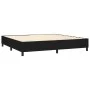 Cama box spring colchón y luces LED tela negro 200x200 cm de vidaXL, Camas y somieres - Ref: Foro24-3135143, Precio: 675,93 €...
