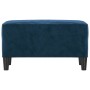 Banco de terciopelo azul 70x35x41 cm en Bancos | Comprar online en Foru.es