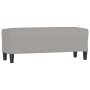 Banco de tela gris claro 100x35x41 cm en Bancos | Comprar online en Foru.es