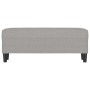 Banco de tela gris claro 100x35x41 cm en Bancos | Comprar online en Foru.es