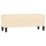 Banco de tela color crema 100x35x41 cm en Bancos | Comprar online en Foru.es