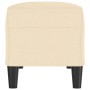 Banco de tela color crema 100x35x41 cm en Bancos | Comprar online en Foru.es