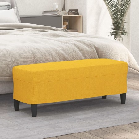 Banco de tela amarillo 100x35x41 cm en Bancos | Comprar online en Foru.es