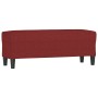 Banco de tela rojo vino tinto 100x35x41 cm en Bancos | Comprar online en Foru.es