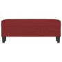 Banco de tela rojo vino tinto 100x35x41 cm en Bancos | Comprar online en Foru.es