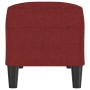 Banco de tela rojo vino tinto 100x35x41 cm en Bancos | Comprar online en Foru.es