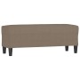 Banco de tela gris taupe 100x35x41 cm en Bancos | Comprar online en Foru.es