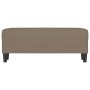 Banco de tela gris taupe 100x35x41 cm en Bancos | Comprar online en Foru.es