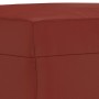 Banco de cuero sintético rojo vino tinto 100x35x41 cm en Bancos | Comprar online en Foru.es