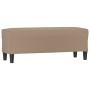 Banco de cuero sintético color capuchino 100x35x41 cm en Bancos | Comprar online en Foru.es