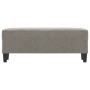 Banco de terciopelo gris claro 100x35x41 cm en Bancos | Comprar online en Foru.es