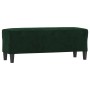Banco de terciopelo verde oscuro 100x35x41 cm en Bancos | Comprar online en Foru.es