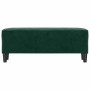 Banco de terciopelo verde oscuro 100x35x41 cm en Bancos | Comprar online en Foru.es