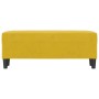 Banco de terciopelo amarillo 100x35x41 cm en Bancos | Comprar online en Foru.es