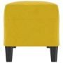 Banco de terciopelo amarillo 100x35x41 cm en Bancos | Comprar online en Foru.es