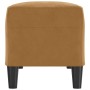 Banco de terciopelo marrón 100x35x41 cm en Bancos | Comprar online en Foru.es
