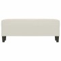 Banco de terciopelo color crema 100x35x41 cm en Bancos | Comprar online en Foru.es