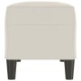 Banco de terciopelo color crema 100x35x41 cm en Bancos | Comprar online en Foru.es