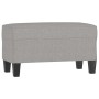 Banco de tela gris claro 70x35x41 cm en Bancos | Comprar online en Foru.es