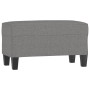 Banco de tela gris oscuro 70x35x41 cm en Bancos | Comprar online en Foru.es