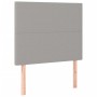 Cama box spring colchón y luces LED tela gris claro 100x200 cm de vidaXL, Camas y somieres - Ref: Foro24-3134693, Precio: 346...