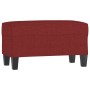 Banco de tela rojo vino tinto 70x35x41 cm en Bancos | Comprar online en Foru.es