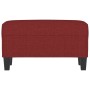 Banco de tela rojo vino tinto 70x35x41 cm en Bancos | Comprar online en Foru.es